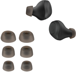 Set 6 Eartip kwmobile pentru Jabra Elite 75t/Elite 65t/Elite Active Silicon Gri 56868.22 