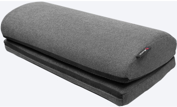 Taburet suport picioare material textil Gri 