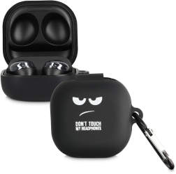 Husa pentru casti Samsung Galaxy Buds 2/Galaxy Buds Live Kwmobile Negru/Alb Silicon 58155.01 