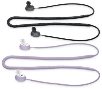 Set 2 Curele pentru casti Samsung Galaxy Buds 2 Kwmobile Mov/Negru Silicon 56697.108 