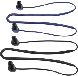 Set 2 Curele pentru casti Samsung Galaxy Buds Pro Kwmobile Negru/Albastru Silicon 56874.03 