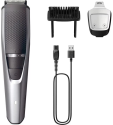 Aparat de tuns barba PHILIPS Seria 3000 acumulator autonomie 60 min Gri antracit