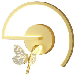 Aplica dormitor LuminiLux GOLD 25 cm Acril LED 