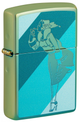 Bricheta Zippo 48457 Teal Windy Girl 