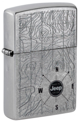 Bricheta Zippo 48765 Jeep with Topographical Map 