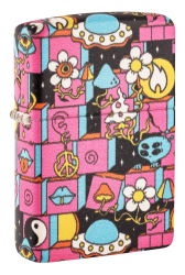 Bricheta Zippo 48779 Psychedelic Abstract Design 