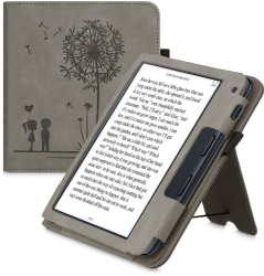 Husa pentru Kobo Libra 2 Piele ecologica Gri kwmobile 56581.01 