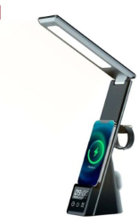 Lampa 4in1 charge Wireless charge QI incarcare Telefon Ceas Casti Led Control prin atingere Lumina reglabila Protectie ochi compatib 