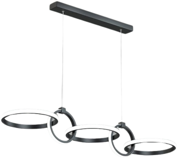 Lustra bucatarie LuminiLux Black 100 x 30 cm Metal 