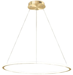 Lustra dormitor LuminiLux Gold 80 cm LED Kristal 