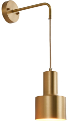 Pendul dormitor LuminiLux Gold 13 x 35 cm Metal 