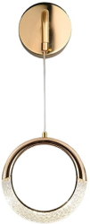 Pendul dormitor LuminiLux Gold 2023 cm Metal LED