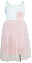 Rochie eleganta fara maneci pentru fete Mini Junior R290524-11 Roz 