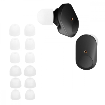 Set 14 Varfuri de schimb pentru casti Sony WF-1000XM3/WF-1000XM4 Kwmobile Alb Silicon 50710.02 
