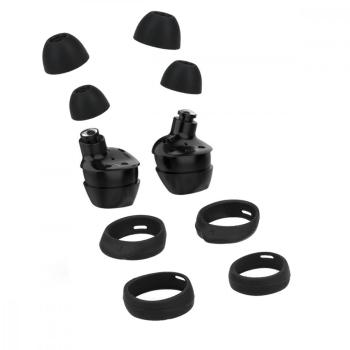 Set 4 Varfuri de schimb pentru casti Samsung Galaxy Buds/Galaxy Buds Plus Kwmobile Negru Silicon 49310.01 
