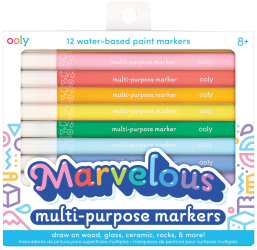 Carioci cu vopsea multifunctionale Marvelous - Set de 12 