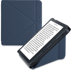 Husa pentru Kobo Libra 2 Piele ecologica Albastru kwmobile 56576.17 