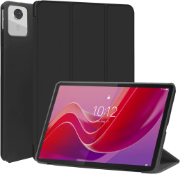 Husa Ultra Slim pentru Lenovo Tab M11 / K11 de 11.0 inch 2024 Silicon TPU Smart Cover - Negru 