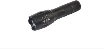 Lanterna tactica cu LED model XML-T6 cu functie telescopica de ZOOM si becuri CREE neagra 