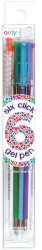 Pix cu gel multicolor cu 6 culori si mecanism retractabil 