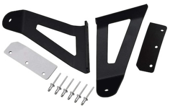 Suport LED Bar Universal cu Prindere Laterala din Metal Culoare Negru 