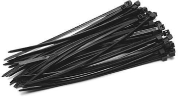 Coliere fasete plastic negru 2.5x150 mm set 100 buc Beorol 