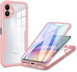 Husa pentru Samsung Galaxy A05 cu Folie de Protectie Marmalis ColorVerse 360 Pink 