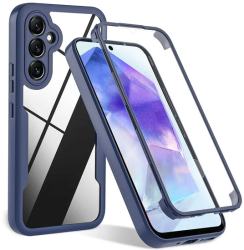 Husa pentru Samsung Galaxy A54 cu Folie de Protectie Marmalis ColorVerse 360 Blue 