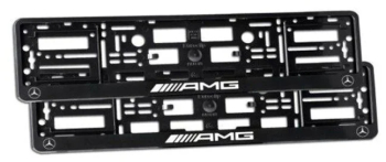 Set 2 bucati suport numar inmatriculare AMG Mercedes 