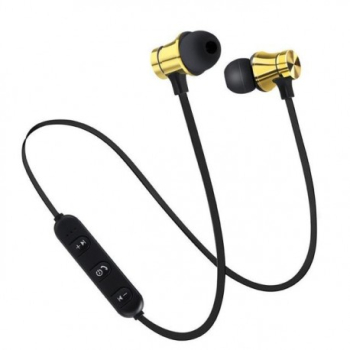 Casti Wireless Bluetooth Sport BT4 Waterproof Tip In-Ear Headset Microfon Incorporat Auriu 