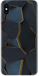 Husa din silicon compatibila cu Apple iPhone XS Max - model Abstract Draw 