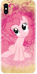 Husa din silicon compatibila cu Apple iPhone XS Max - model Pinkie pie 