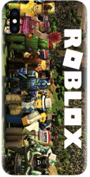 Husa din silicon compatibila cu Apple iPhone XS Max - model Roblox 