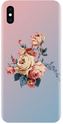 Husa din silicon compatibila cu Apple iPhone XS Max - model Roses 