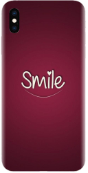 Husa din silicon compatibila cu Apple iPhone XS Max - model Smile Love 