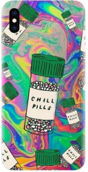 Husa din silicon compatibila cu Apple iPhone XS Max - model Trippy Pills 