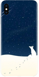 Husa din silicon compatibila cu Apple iPhone XS Max - model Winter Night 