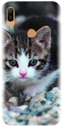 Husa din silicon compatibila cu Huawei Y6s - model Animal Cat 