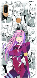 Husa din silicon compatibila cu Huawei Y6s - model Anime Zero Two 