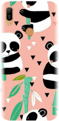Husa din silicon compatibila cu Huawei Y6s - model Baby panda 001 