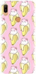 Husa din silicon compatibila cu Huawei Y6s - model Banana Cats 