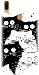 Husa din silicon compatibila cu Huawei Y6s - model Oo Cats 