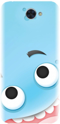 Husa din silicon compatibila cu Huawei Y7 2017 - model Cute Blue 