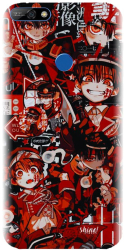 Husa din silicon compatibila cu Huawei Y7 2018 - model Anime Red 