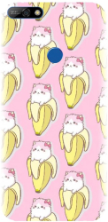 Husa din silicon compatibila cu Huawei Y7 2018 - model Banana Cats 