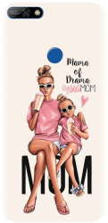 Husa din silicon compatibila cu Huawei Y7 2018 - model Mama 