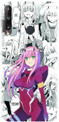 Husa din silicon compatibila cu Huawei Y7p - model Anime Zero Two 