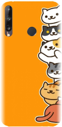 Husa din silicon compatibila cu Huawei Y7p - model Cat Tower 
