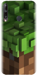 Husa din silicon compatibila cu Huawei Y7p - model Minecraft 