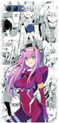 Husa din silicon compatibila cu Huawei Y9 2018 - model Anime Zero Two 